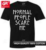 Normale Leute machen mir Angst Grafik T-Shirts Unisex Kleidung Neu bei Oberteile T-Shirts Baumwolle Damen