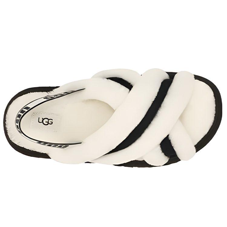 UGG DISCO Shearling Fashion Slippers Women's White 1121550-WHT