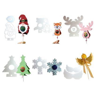 Piruletas de Navidad Troqueles de Corte Navidad Troqueles de Corte con Relieve para Hacer Tarjetas de Cumpleaños DIY Plantilla Molde para Scrapbooking
