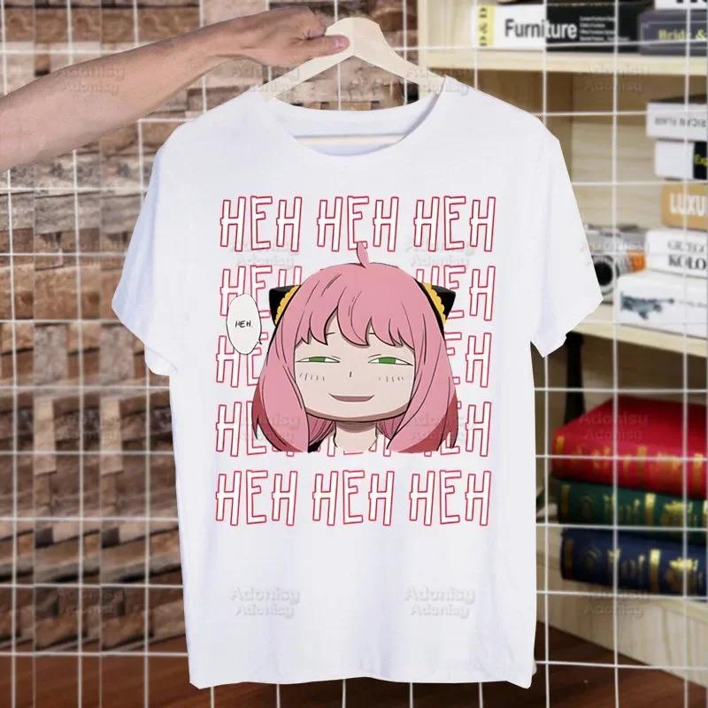 Spy X Family Spy Family Anya Smug Tshirt Men Shirt Harajaku Mens Casual Yor Forger Loid Forger Bond Forger Tee Short Sleeve Tops