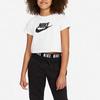 Nike Logo Print Casual Short Sleeve T-Shirt Kids Tops White DA6925-102
