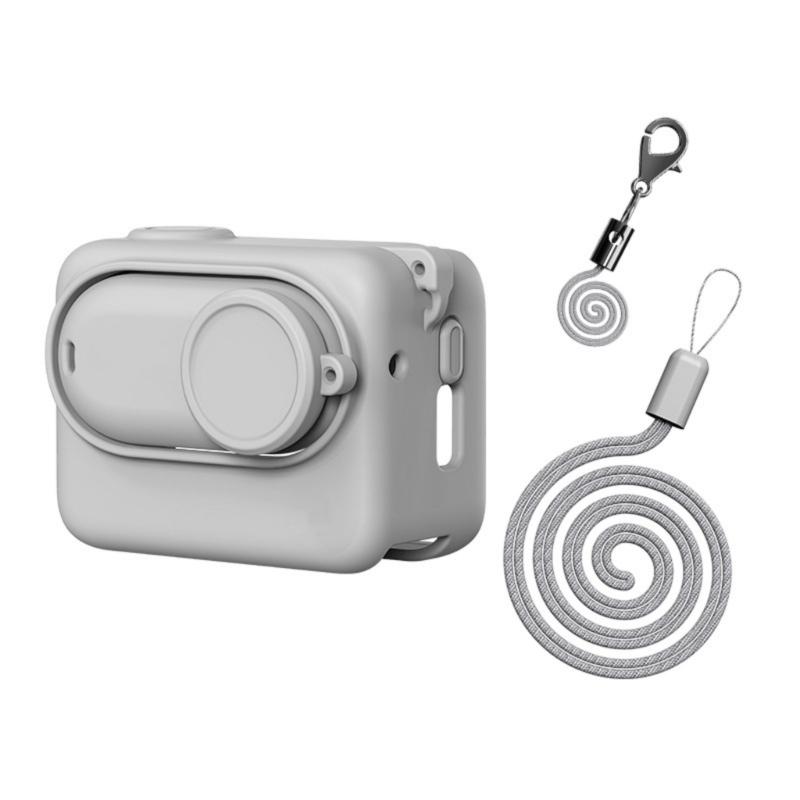 Silicone Cover Easy Access To Quick Release Mount For 360 GO 3S Action Camera and Lens Protector Covers