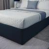 Perfect Bed Base Wrap Divan Valance Skirt-By Luxury Faux Suede With Three Sides Fabric and Around Elastic Easy To Install