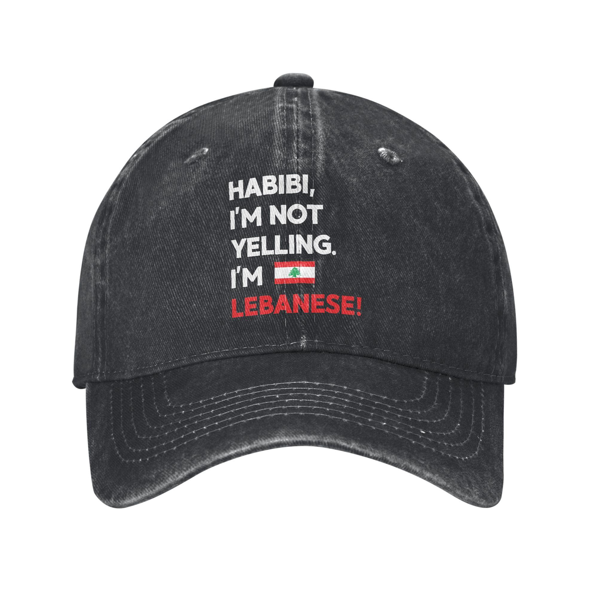 Lebanon Flag Heart Merch Baseball Caps Unisex Women Fashion  Caps Hat Adjustable Trucker Hat Adjustable