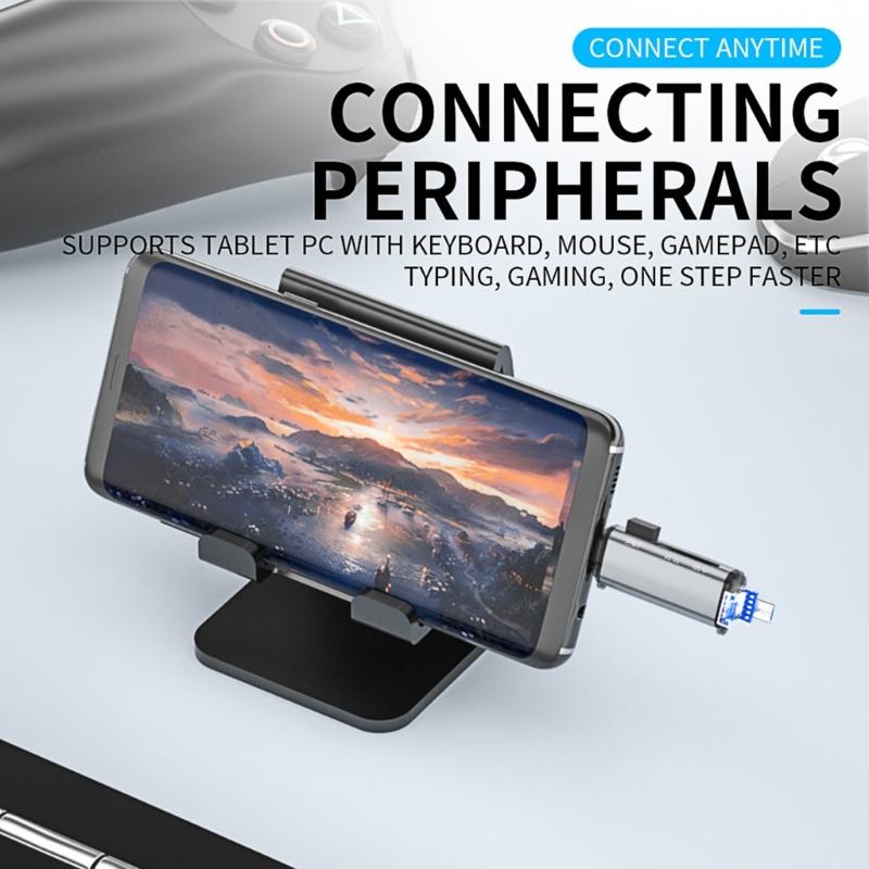 Multifunction USB 3.0 Type C Memory Card Reader for Supports Up To 512GB for Smartphones, Tablets, Laptops