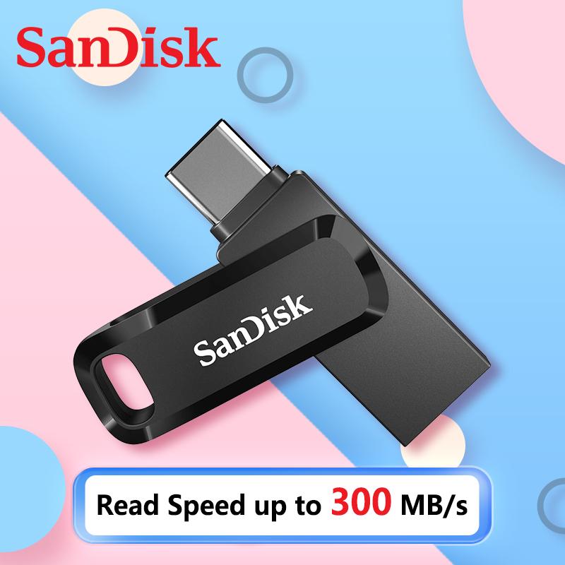 SanDisk 128GB otg usb type c Flash Drive 64GB 256GB 512GB Ultra Dual GO OTG Pen Drive original sandisk usb Memory Stick U Disk for Type C phone Laptop