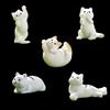 Miniature Cat Figurines, Set of 5, Cute Miniature Cat Ornaments, Decorative Miniature Landscapes, Garden Ornaments, Bonsai Decorations, Ornaments,