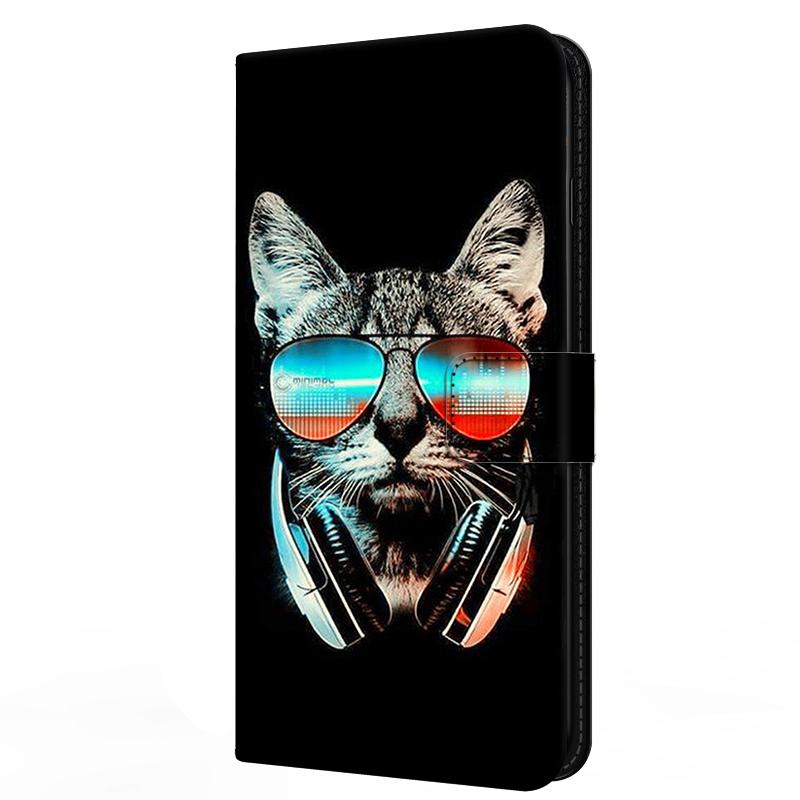Cartoon-Lederhülle für Honor 8X Hülle 8S 8C 8A Prime 6C 6X 6A 5C Niedliche Flip-Ständer-Buchhülle für Huawei Honor 6A Stoßfeste Tasche