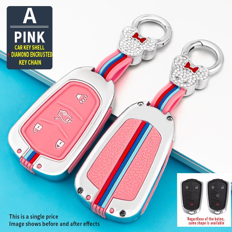 Silicone Remote Key Fob Cover for Cadillac XT5, CT6, XTS, XT4, and ATSL - Creative Design for Men and Women