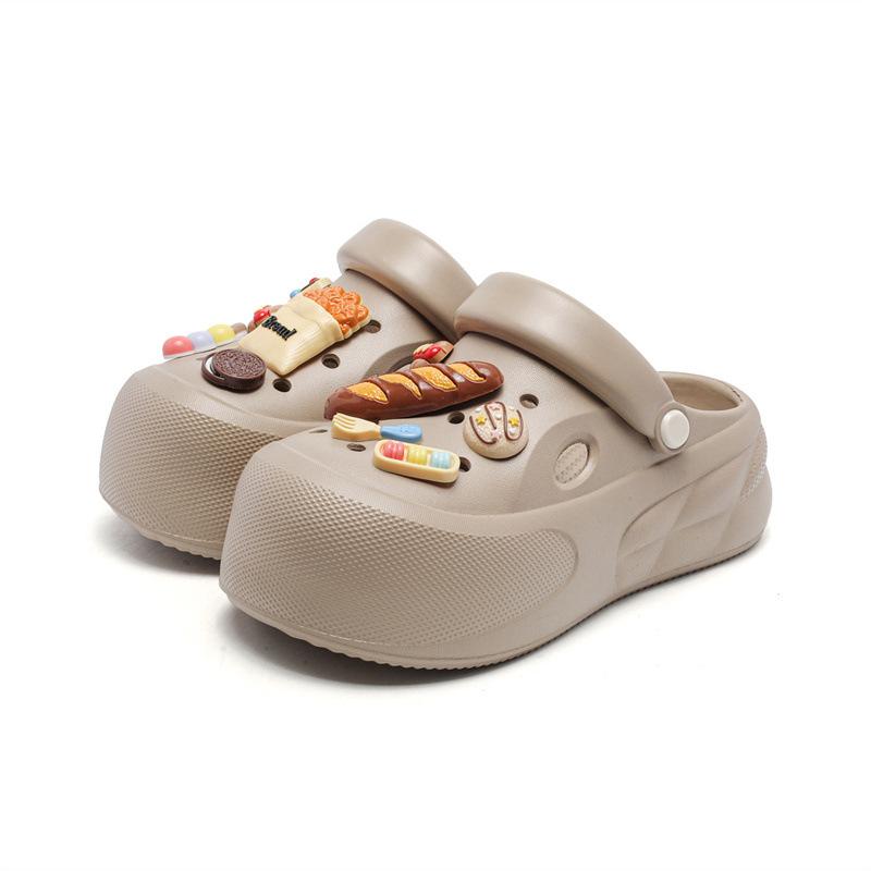 

Наступая в дерьмо женские шлепанцы летняя сумка голова шнурки и верхняя одежда девочки пляжная обувь eva сандалии 39/40