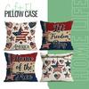 Independence Day Flag Pillowcase Printed Polyester 40/45/50cm Throw Pillowcover Decorative Sofa Cushion Pillowslip Home Decor