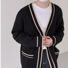 Men's V-Neck Cardigan Sweater: Casual Korean Style, Loose Fit for Spring and Autumn