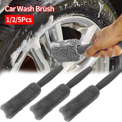 1/2/5 Adet Araba Yıkama Fırçası Mikrofiber Lastik Fırçası Jant Temizleyici Fırça Yıkama Jantları Fırçası Bagaj Motosiklet Toz Giderici