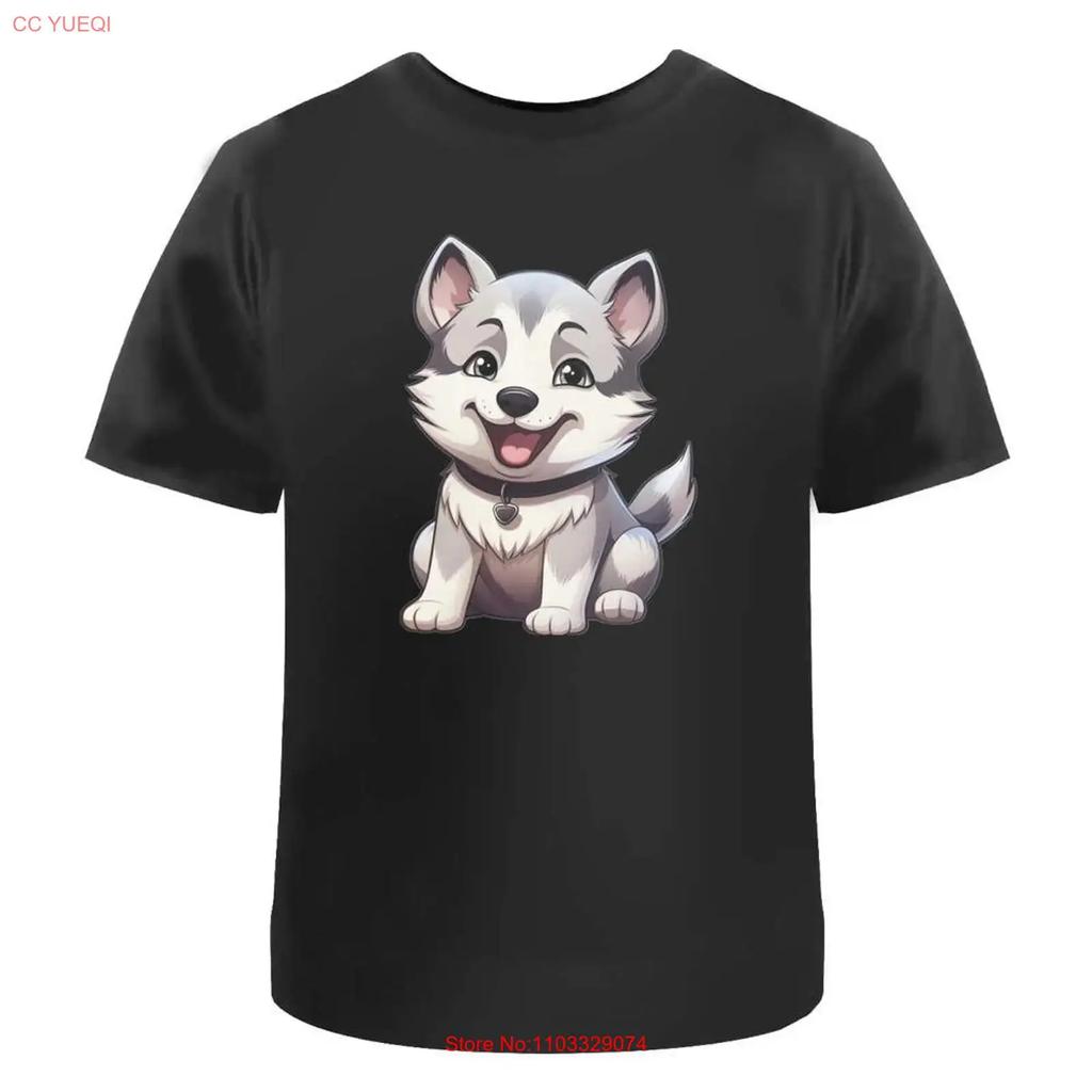 Siberian Husky T Shirt 100 Cotton S 2XL TA043033 Vintage Washed Soft Top For Everyday Wear Breathable Versatile Fashion