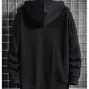 Large Men's Casual Style, Fat and Oversized Pullover Top, Versatile Loose Spring and Autumn Pullover Hoodie