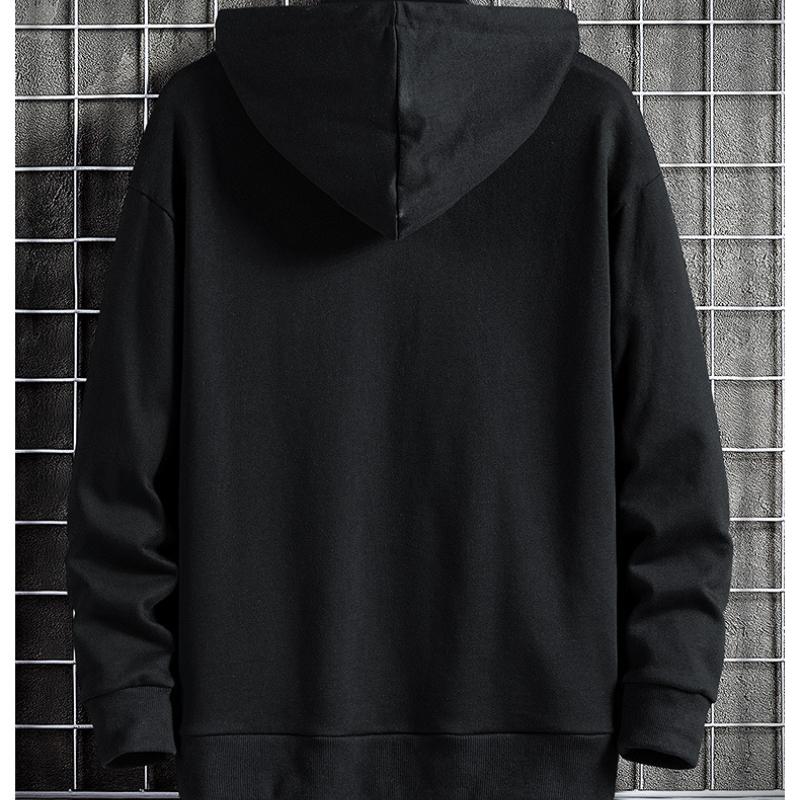 Large Men's Casual Style, Fat and Oversized Pullover Top, Versatile Loose Spring and Autumn Pullover Hoodie