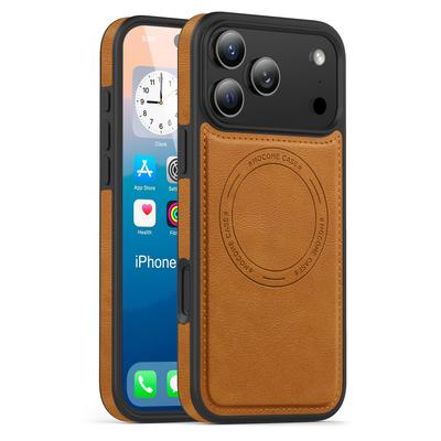 Business Leather Texture For Magsafe Matte Case For iPhone 17 Air 16 16E 15 14 12 13 11 Pro Max Plus Magnetic Shockproof Cover
