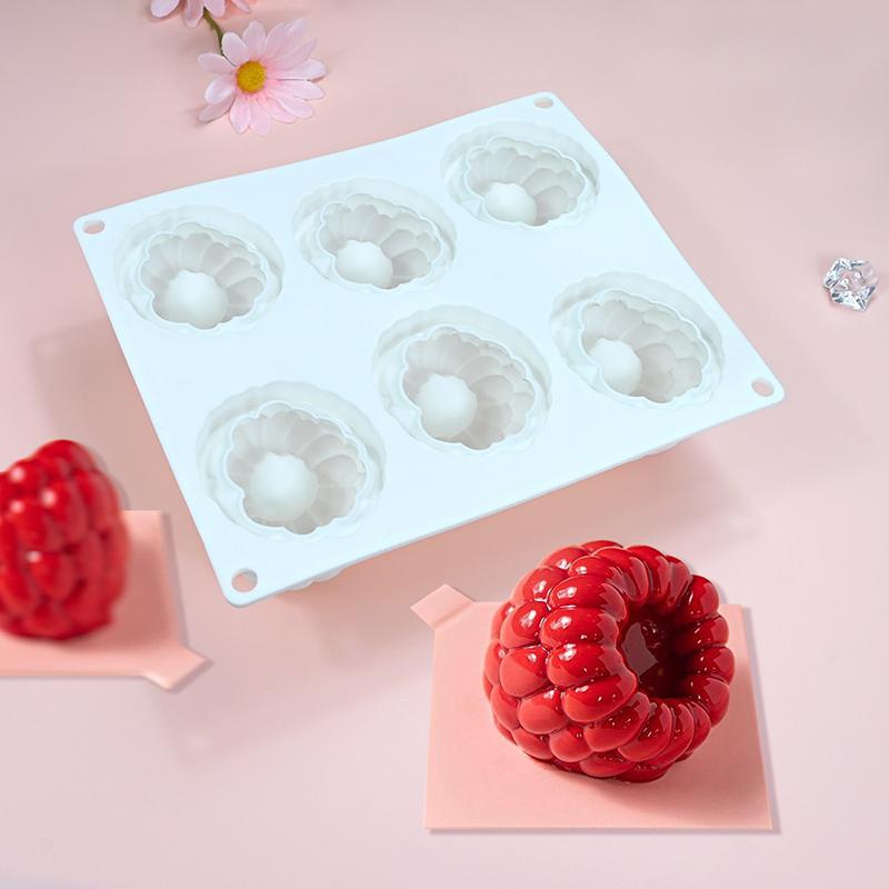 1Pcs Raspberry Fruit Series Cake Silicone Mold Mango Baking Mousse Mould Strawberry French Dessert Mousse Mold
