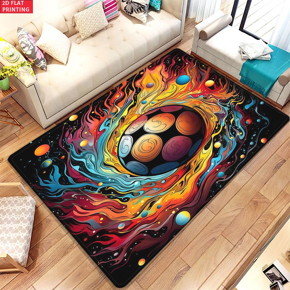 

Graffiti Soccer Print Large Room Carpet Non Slip Cartoon Kids Bedroom Living Room Floor Mat Home Decor Children s Play Carpet 40x60cm(15x23 in)
