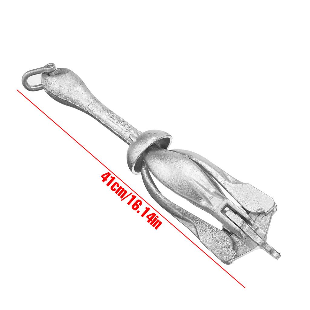 For Marine Yacht Folding Anchor Kayak Canoe 2.5KG/3.2KG Cast Aluminum Boat Folding Grapnel Anchor Docking Hardware