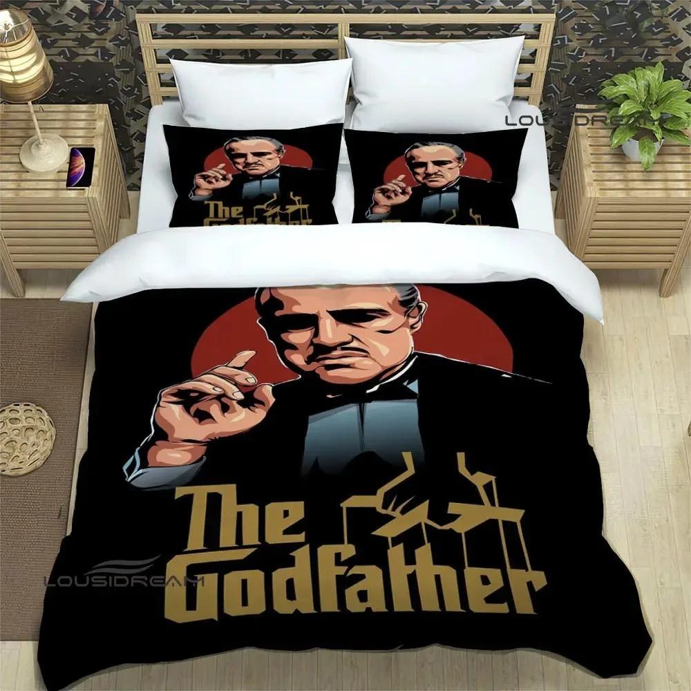 Der Pate bedruckte Bettwäschesets exquisites Bettzubehör-Set Bettbezug Bettdecken-Set Bettwäscheset Luxus Geburtstagsgeschenk