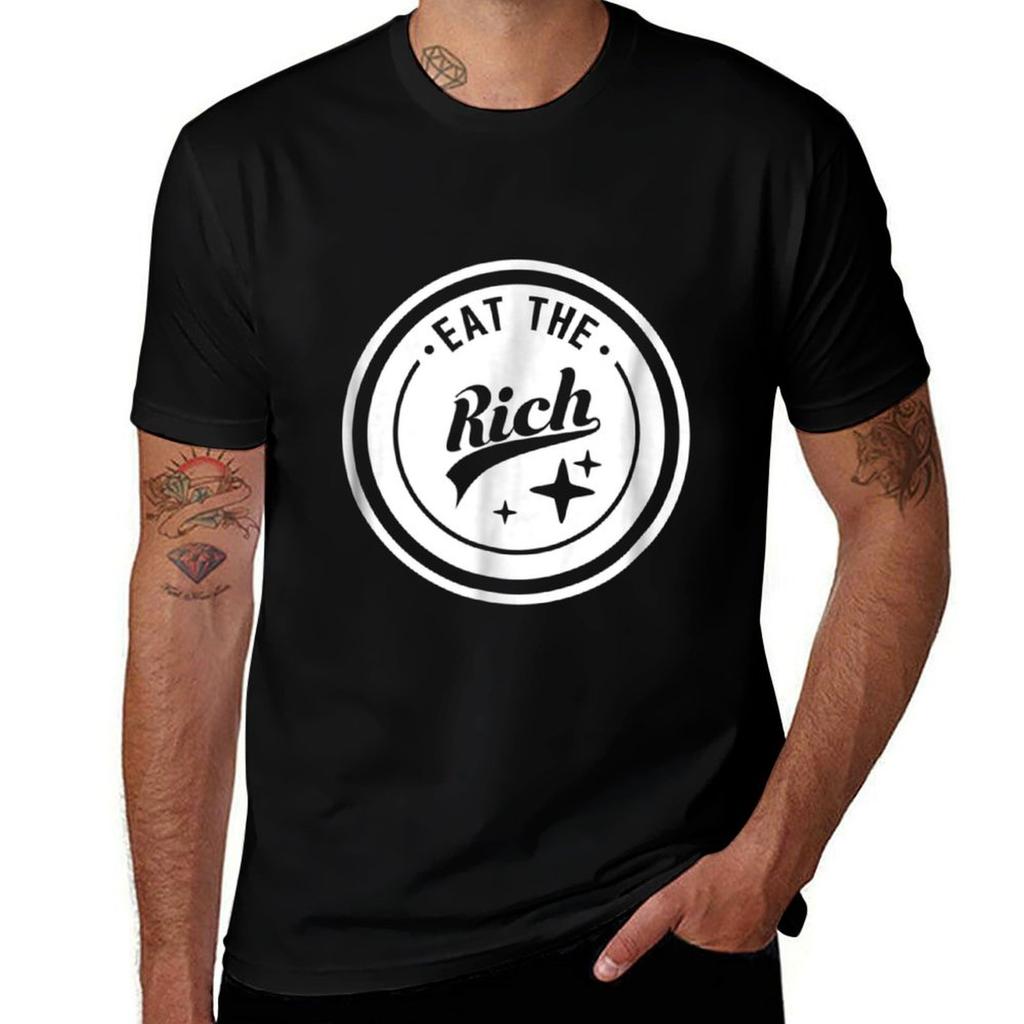Satire Eat The Rich TShirt Urban Style Print TShirt