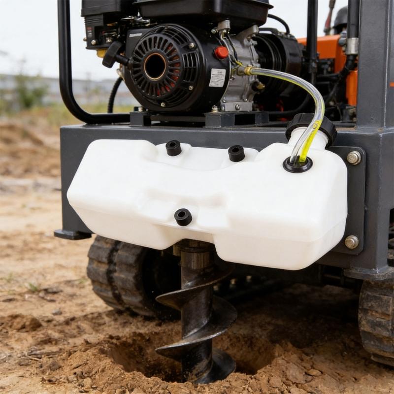 High Strength Plastic Oil Tank Oil Container Replacement for 1E48 Tiller 445 Oil Digging Machine Accessories