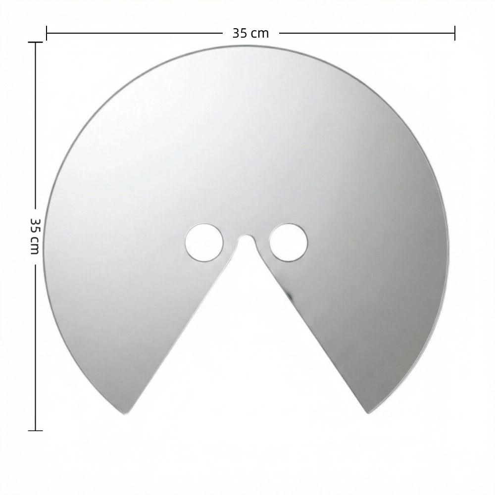 Mască Mirror Acrilică Purtabilă Mască Reflectivă Față Completă Mască Mirror Rotundă Petrecere Costum Adulți