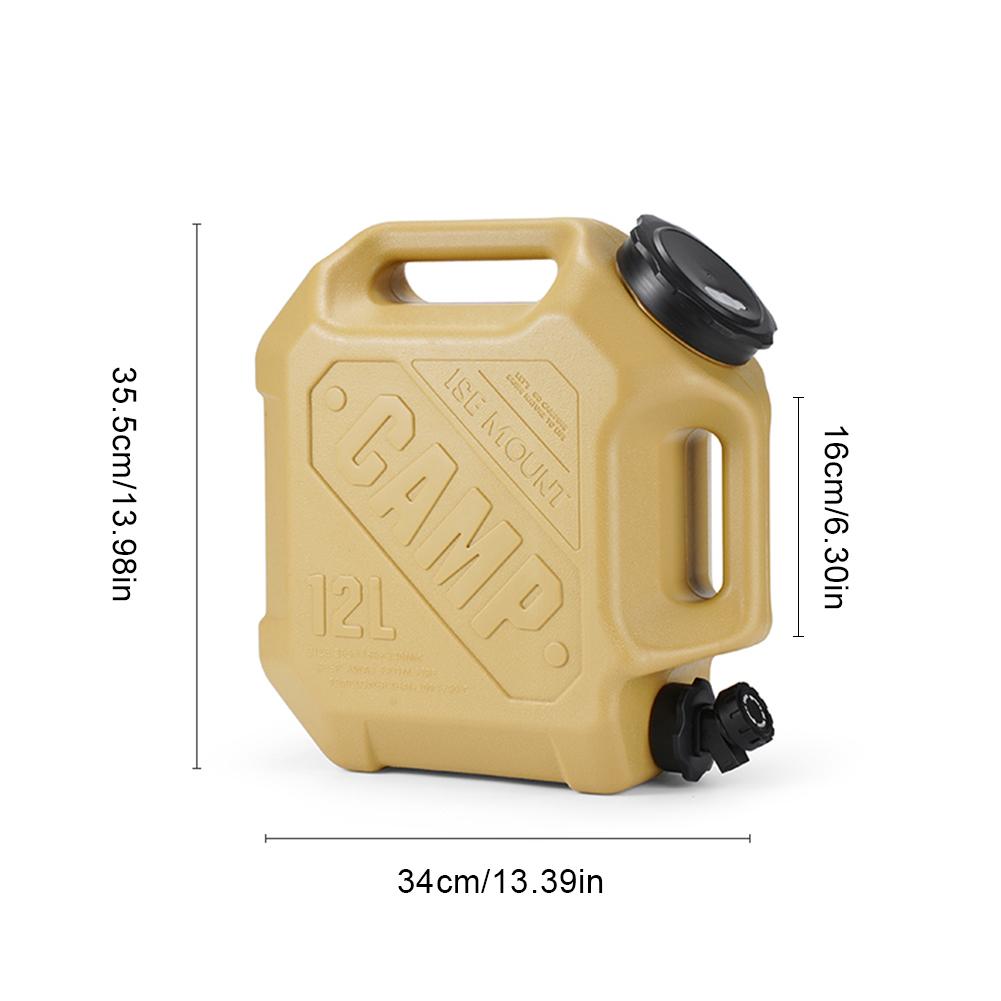 10/11/12/20L Home Water Canister Bucket Outdoor Water Bag Container Portable Large Capacity Water Carrier Tank with Faucet
