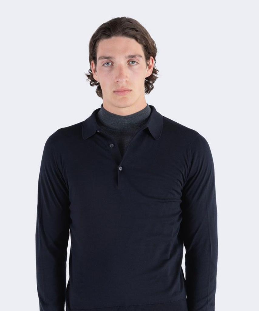 Jonseumedeulli Bradwell Sea Island Cotton Long Sleeves Polo Shirt Core 10 Colors (A Type)