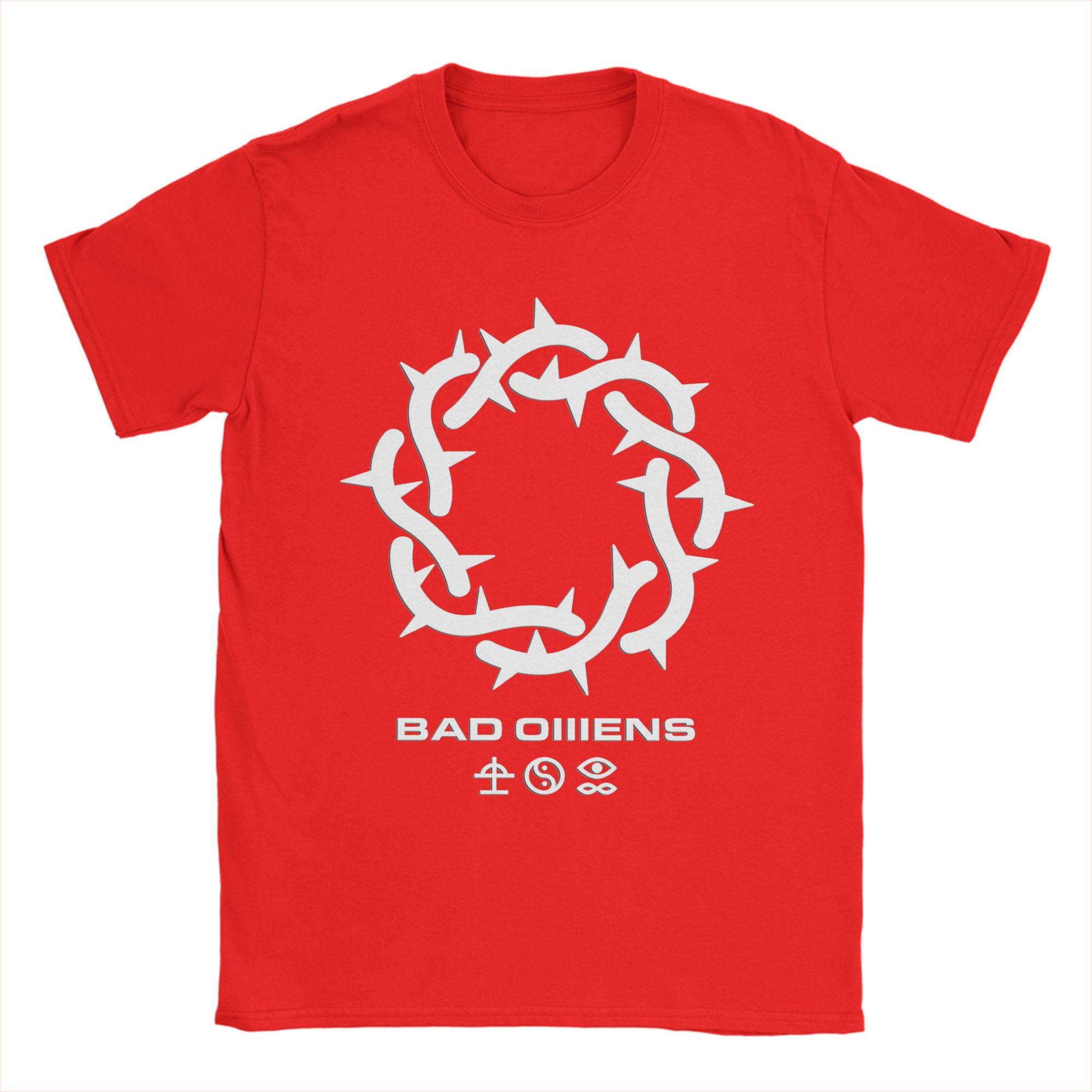 

Novelty Bad Omens Band TShirts Men O Neck Pure Cotton T Shirts Short Sleeve Tee Shirt 6XL Clothes S