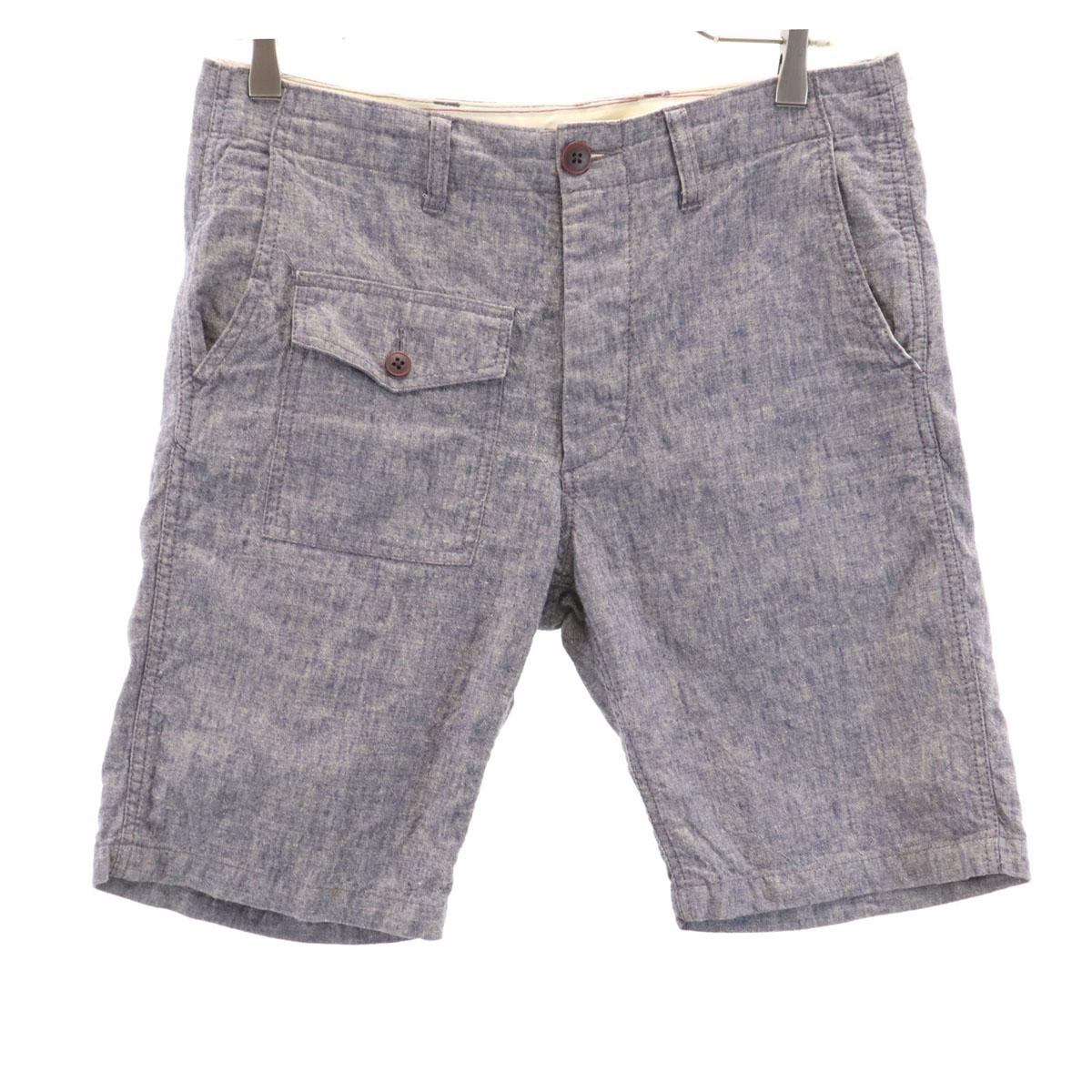 

URBAN RESEARCH DOORS Linen Blend Shorts 36 Gray Women Used
