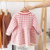Baby Winter Foreign Style Hedging Dress Princess Dress Baby sweter z dzianiny dziewczyny zimowy imitacja norek sweter z polaru