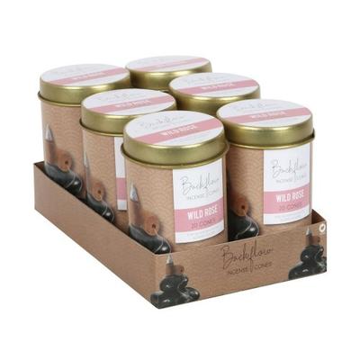Elements Wild Rose Jumbo Backflow Incense Cones (Pack of 120)