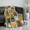 Cartoon Cute M-Miffy Blanket Soft Throw Blanket for Home Bedroom Bed Sofa Picnic Travel Office Rest Cover Blanket Gift