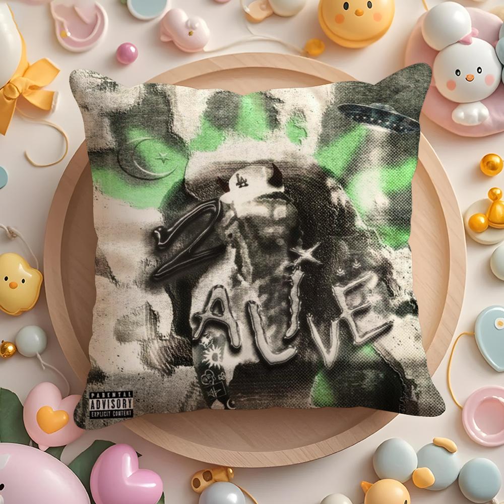 Rapper Yeat 2093 Pillow Case Short Plush Double-Sided Printing Home Machine Washable In Warm Winter Cushion Cover