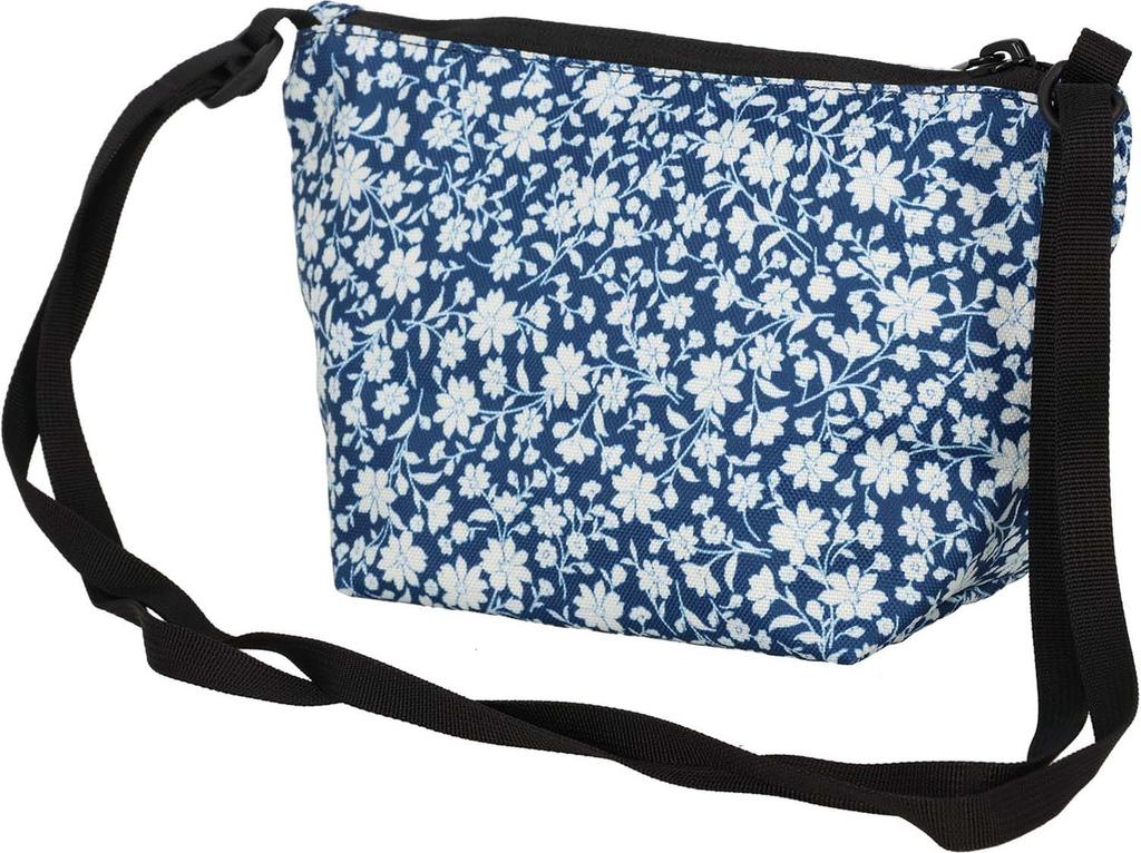 KELTY Mini Usual Pouch Umhängetasche, Blaue Blume, 3259256423