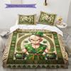 Dragon Ball Mural Pattern Bedding Quilt Set Quilt Cover Pillowcase Home Decoration Birthday Gift (1 * Duvet Cover + 2 * Pillowcase, Without Core)