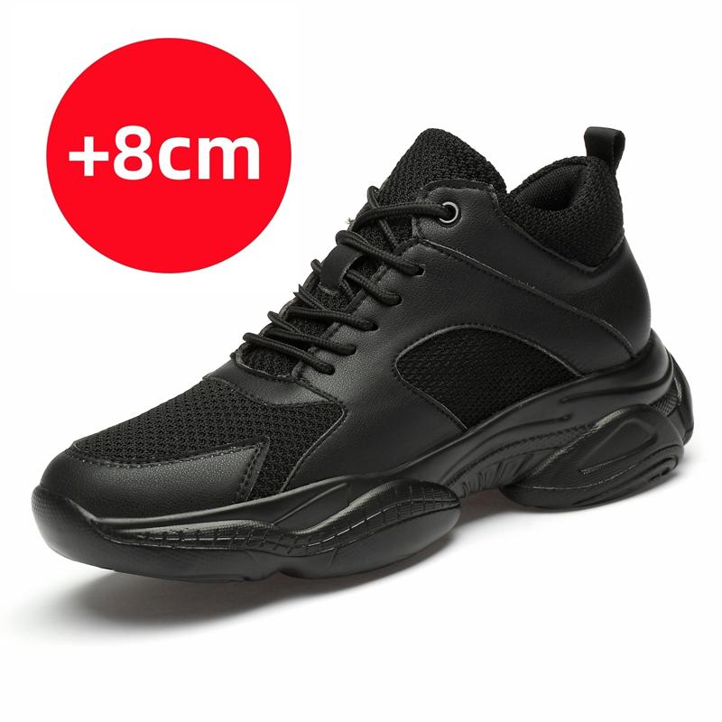 Summer Men Sneakers Elevator Shoes Insole 6/8/10cm Heels Casual Lift Height Shoes Man Comfortable Heightening Shoes for Men