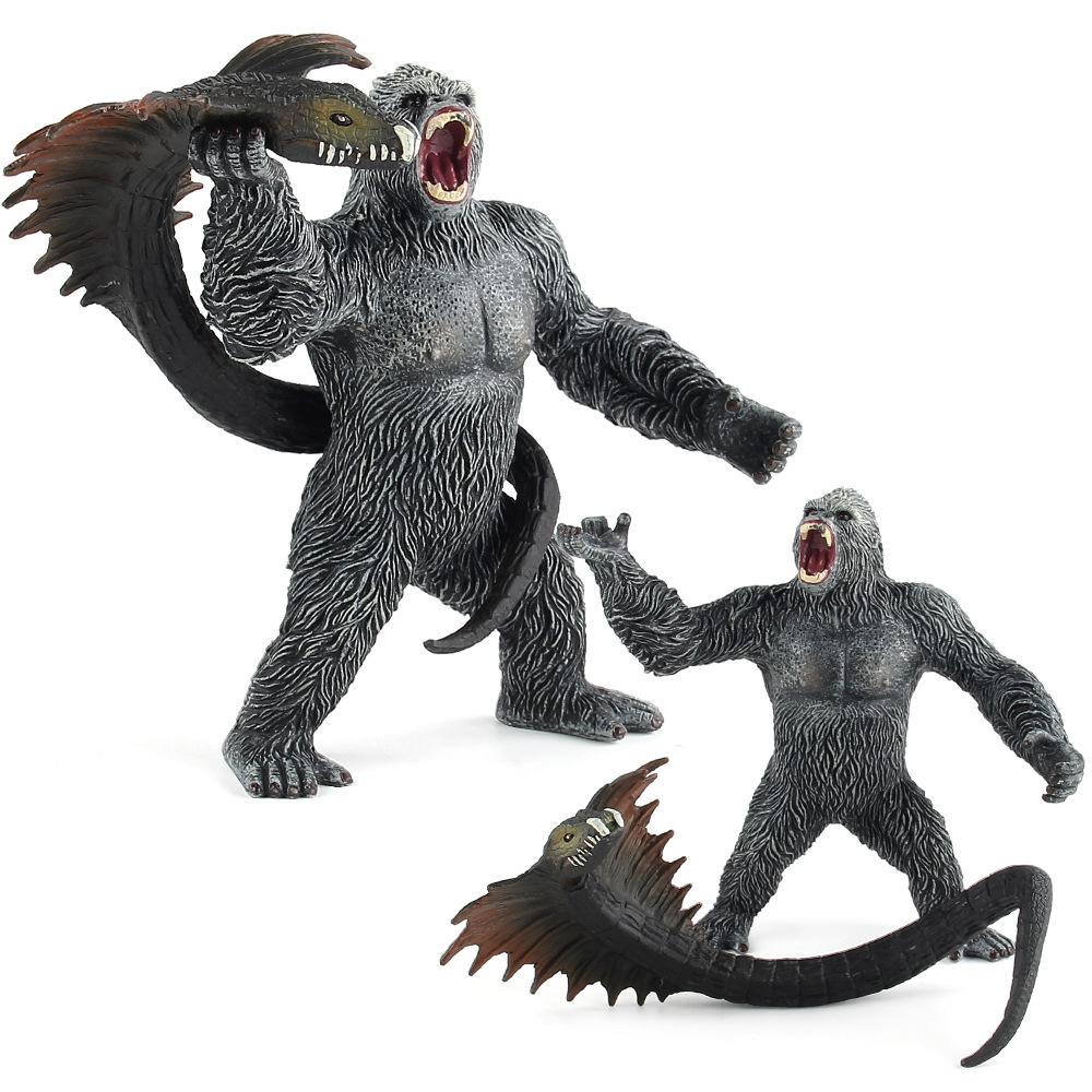 Simulated Large Orangutan Singing Snake Animal Model King Kong Python Monster Savage Solid Tabletop Ornament Toy