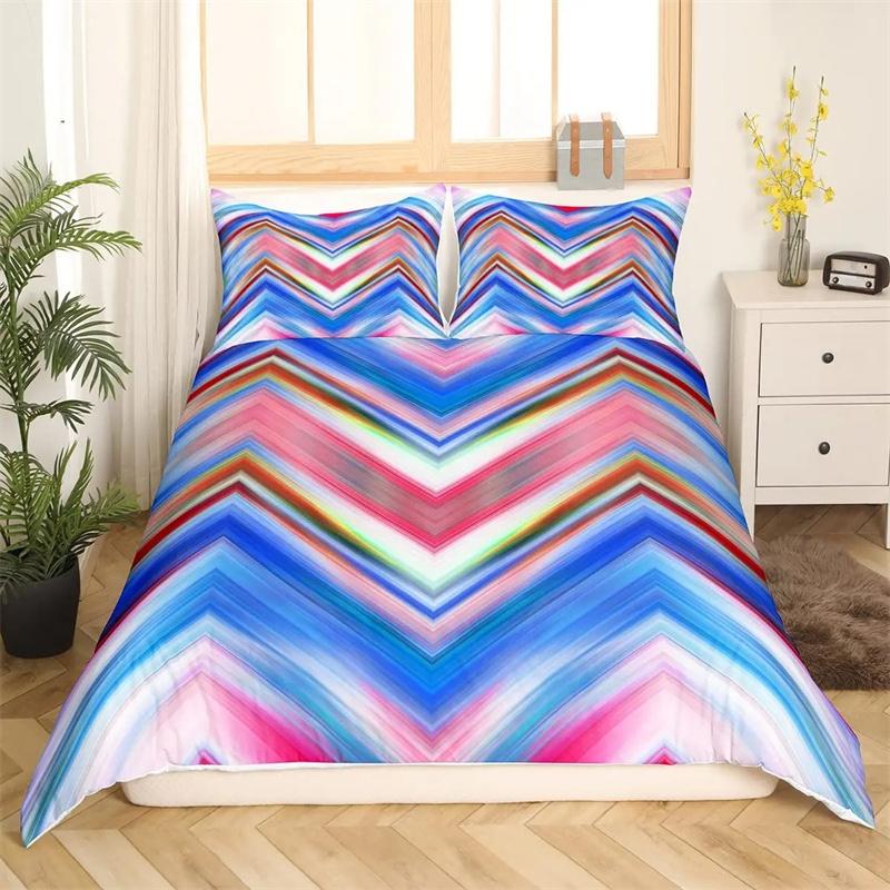 Cartoon Rainbow King Queen Duvet Cover Kids Girls Colorful Clouds Bedding Collection Love Heart Comforter Cover Polyester Quilt Cover
