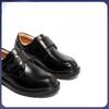 Boys' Black Leather College Shoes: Soft Sole, British Style for Spring & Autumn Shows