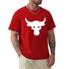 Dwayne Johnson Brahma Bull Tattoo Black T Shirt Cartoon T Shirt Men Unisex New Fashion Tshirt  Funny Tops
