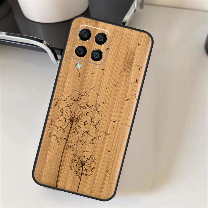 Natural Bamboo Wood Pattern Print Case For Samsung Galaxy M53 M33 M23 M13 M14 M34 M54 M12 M22 M32 M52 M11 M51 M30s M31s Cover