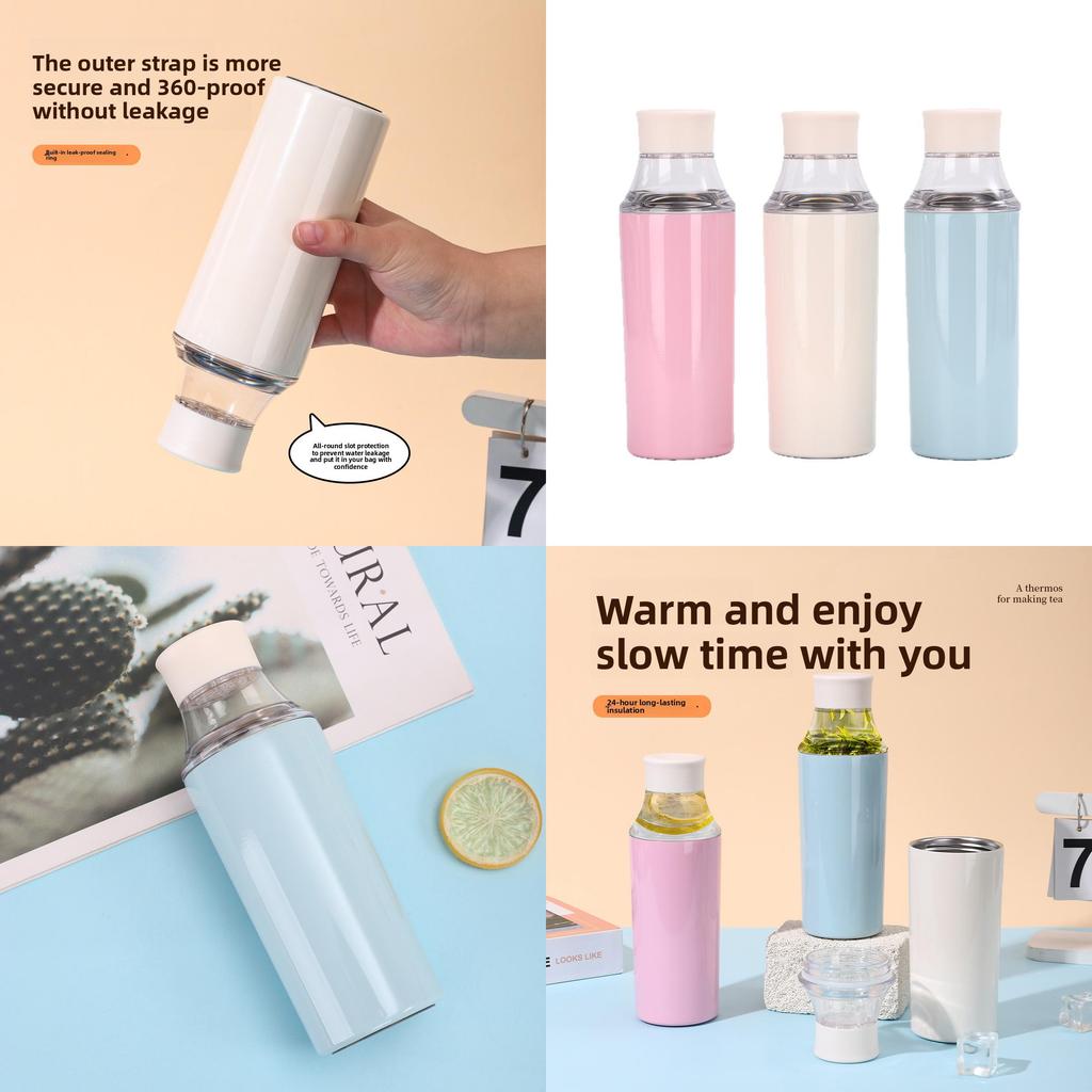 Portable Insulated Beverage Flask With Tea Steeper And Extended Heat Preservation For Active Lifestyle
