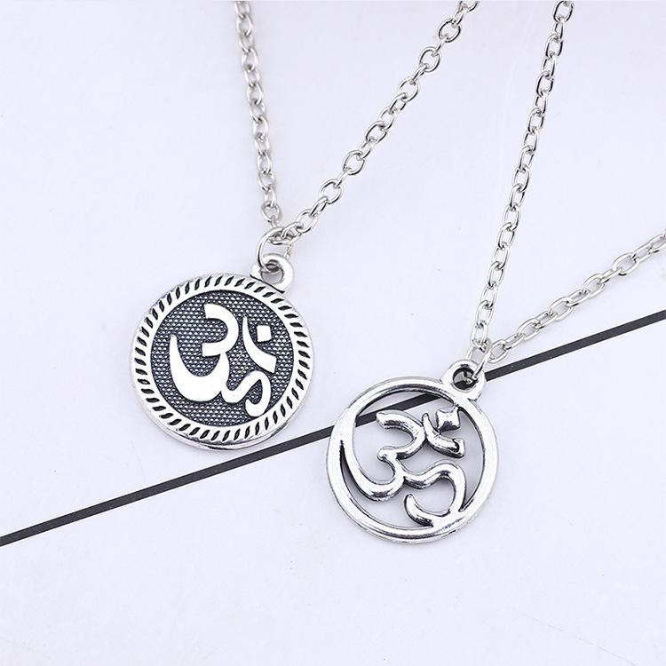 Creative Unique Sports Style Yoga Pattern Pendant Necklace Ornament Christmas Birthday Festival Gift