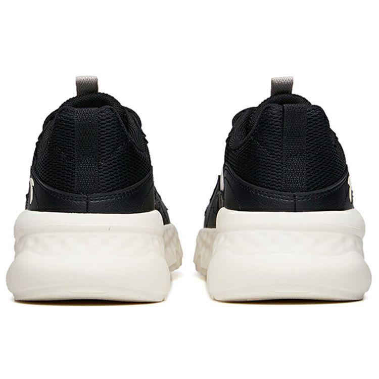 Anta Lifestyle Series Wear-Resistant Non-Slip Low-Top Casual Sports Shoes Women Sneakers Black White 122138862-4