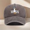 1 Stück Modische Brille MOIN Textdruck Baseballkappe, Lässige Mode Vielseitig Trendig Unisex Schirmmütze für Ausflüge, Treffen Party