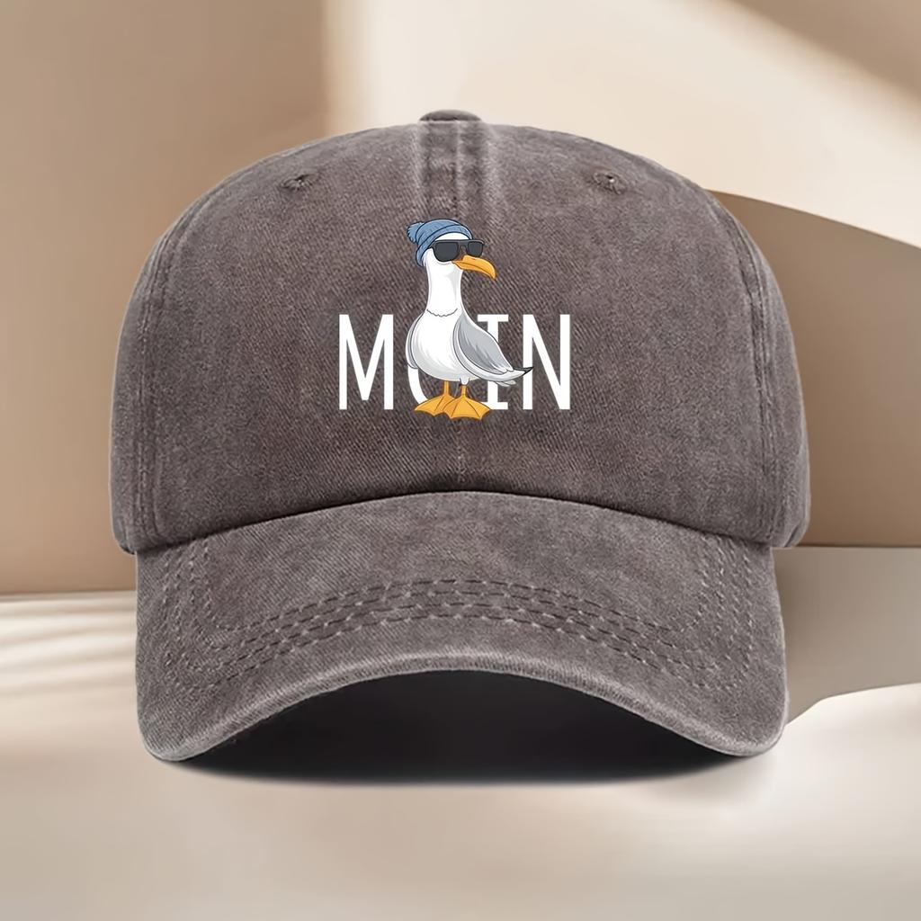 1 Stück Modische Brille MOIN Textdruck Baseballkappe, Lässige Mode Vielseitig Trendig Unisex Schirmmütze für Ausflüge, Treffen Party