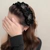 Pleated Fabric Butterfly Hairbands For Women French Elegant Temperament Headband  Hair Accessories
